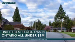 Find the best bungalows for sale in Ontario under $1M. Explore top areas like Hamilton, Milton, and Oakville for affordable single-storey living.